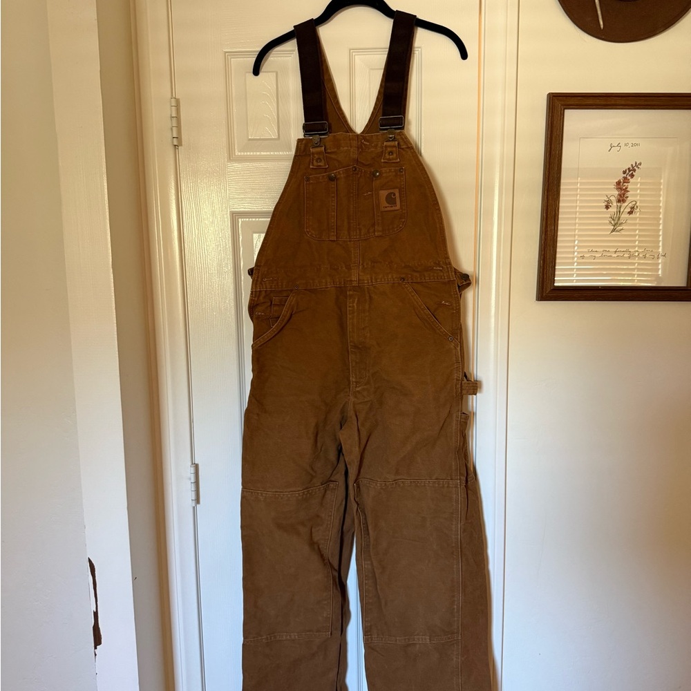 Carhartt Brown Work overalls
